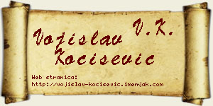 Vojislav Kočišević vizit kartica